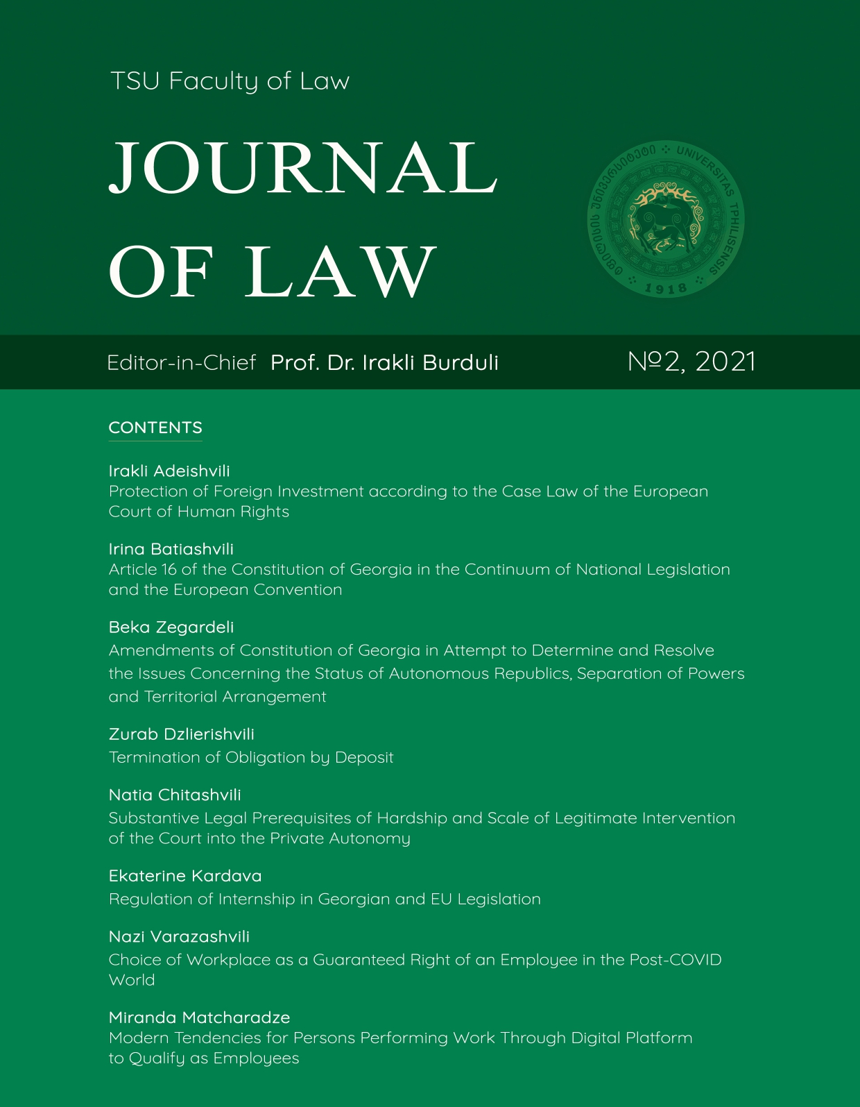 Journal of Law